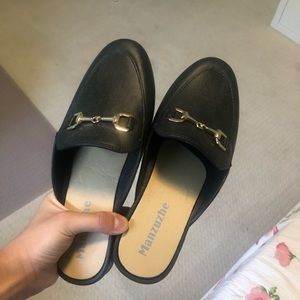 Oxford loafers, mules